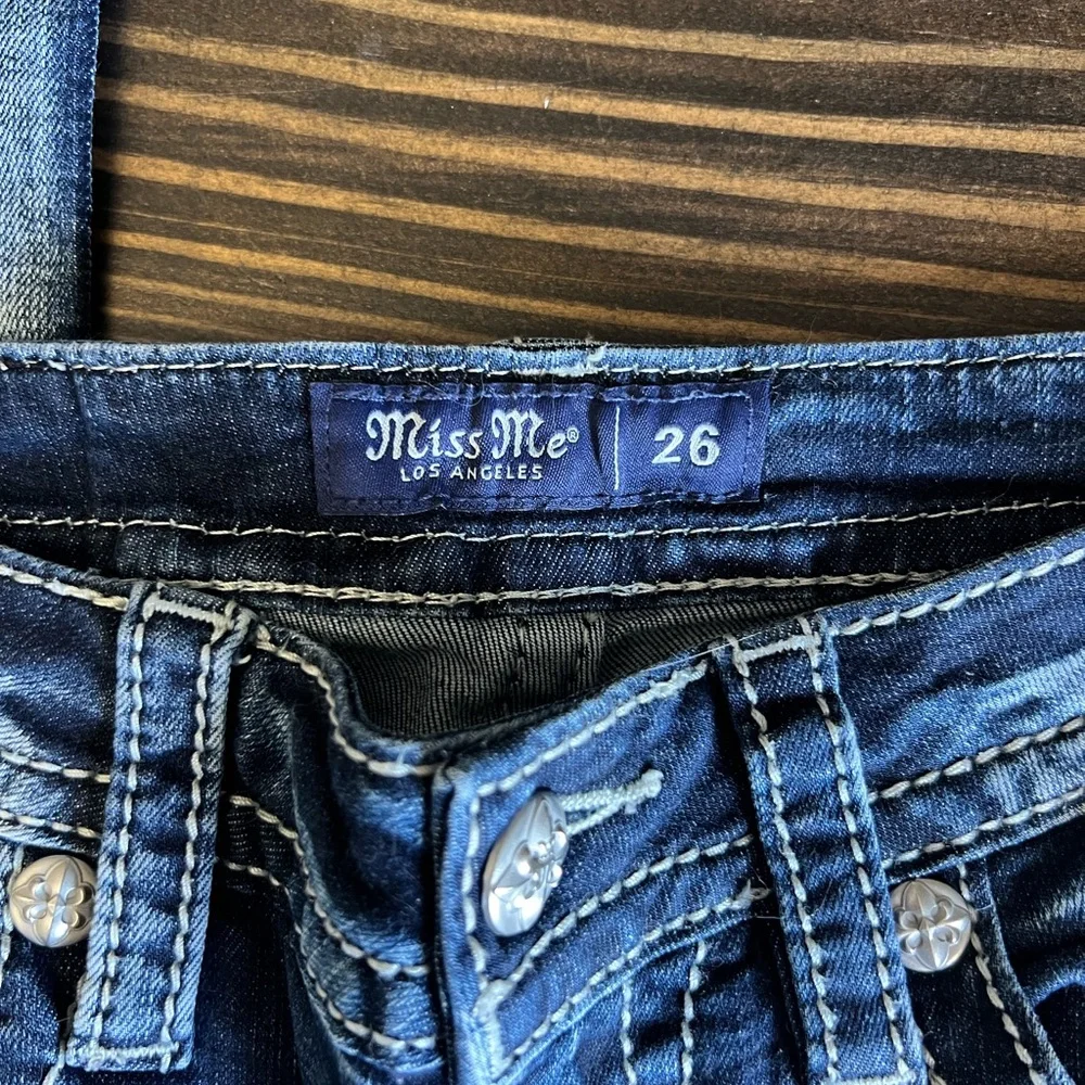 Miss Me Dark Blue Boot Cut Jeans - Picture 2 of 5